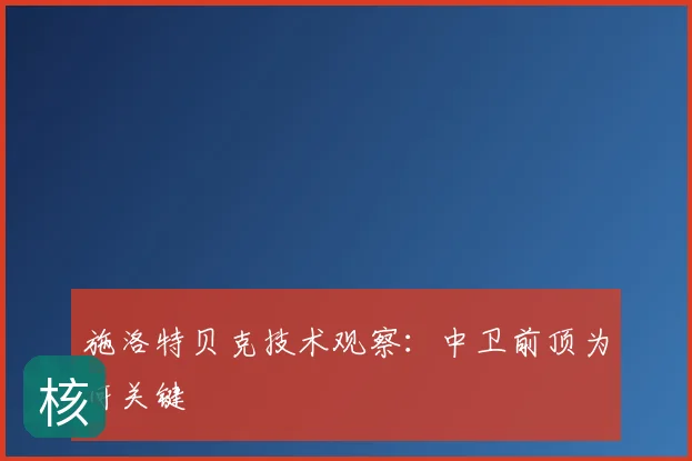 施洛特贝克技术观察:中卫前顶为何关键